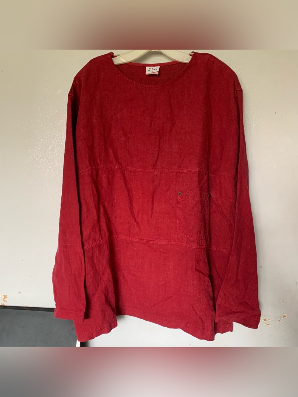 Vintage 100% linen Marc ware Hot Cotton Blouse